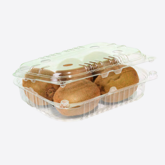 Barquette plastique avec couvercle pour kiwis, solution de protection pour export et import de fruits fragiles